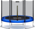 Trampoline Outdoor 8FT 10FT 12FT 14FT with Enclosure Net, Ladder and Anti-Rust Coating - ASTM Approved Recreational Trampolines - Heavy Duty Yard Trampolines for Kids and Adults