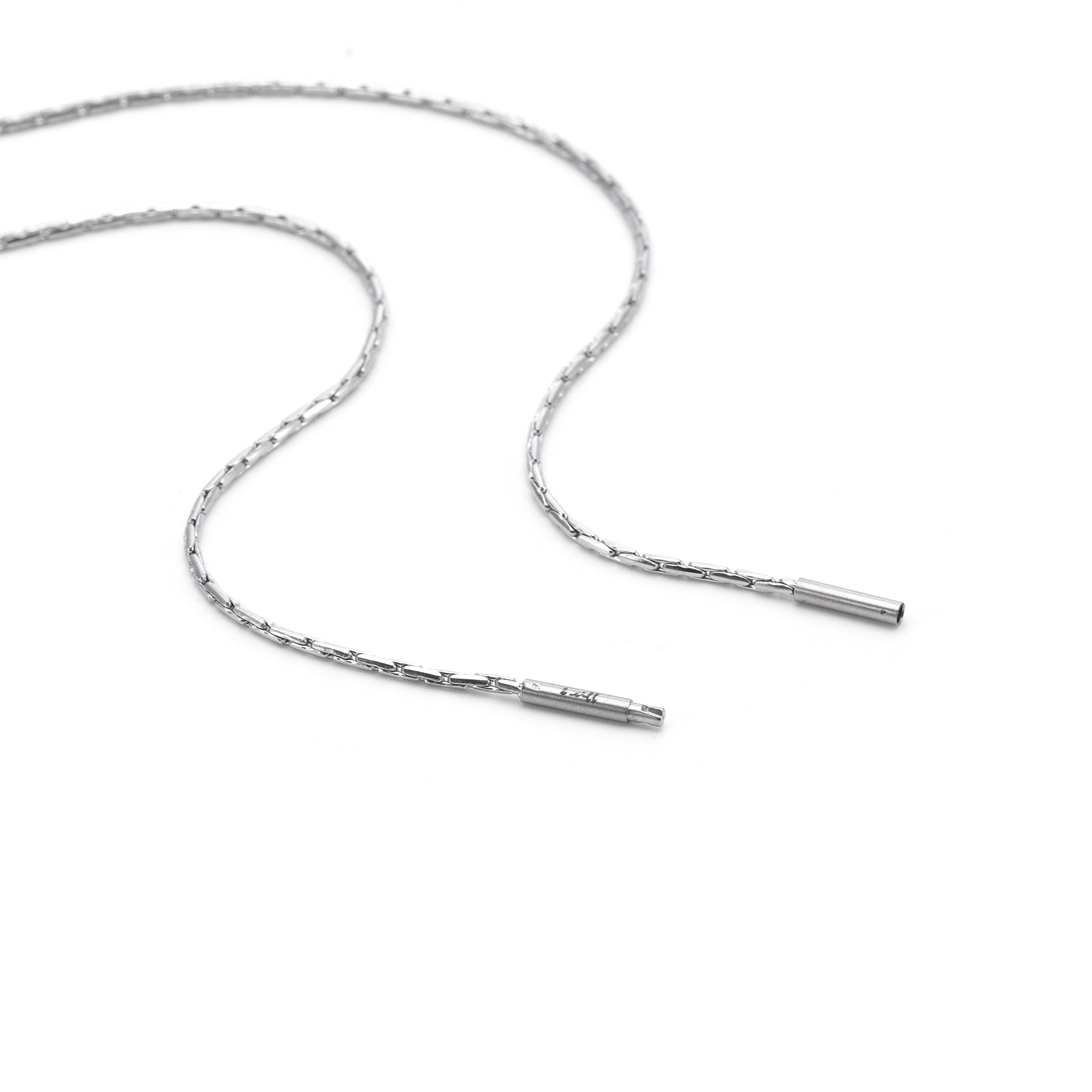 C031W B.Tiff Diamond Cut Chain Necklace/ 1.3mm (An exclusive clasp design)
